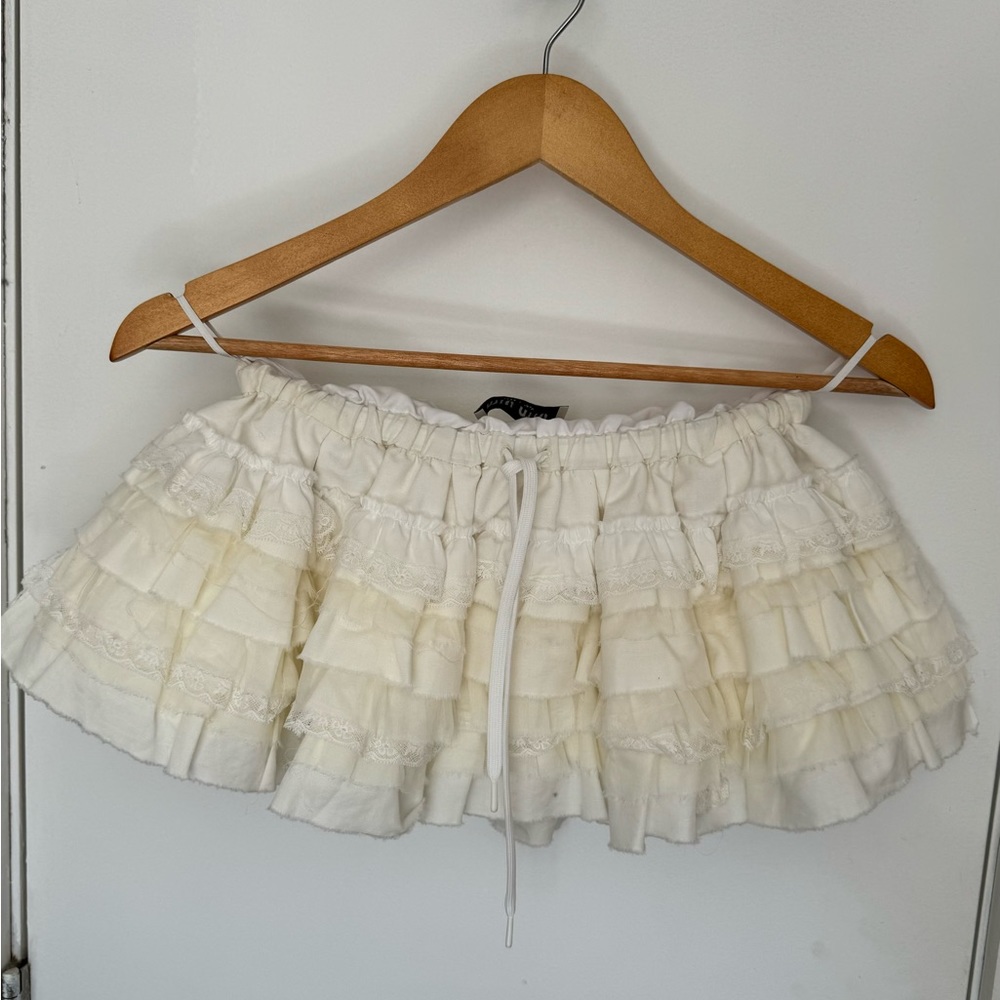 Miu Miu Ruffle Mini Skirt